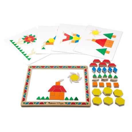 Melissa & Doug Magnetic Pattern Block Set - Pattern Sequencing