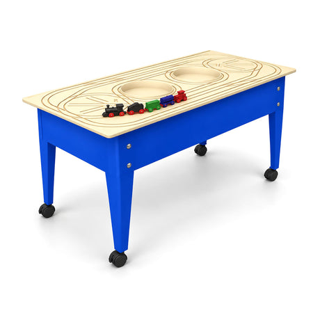 Childbrite Wabash Freight Train Table & Route Board - Indoor & Outdoor Sensory Play