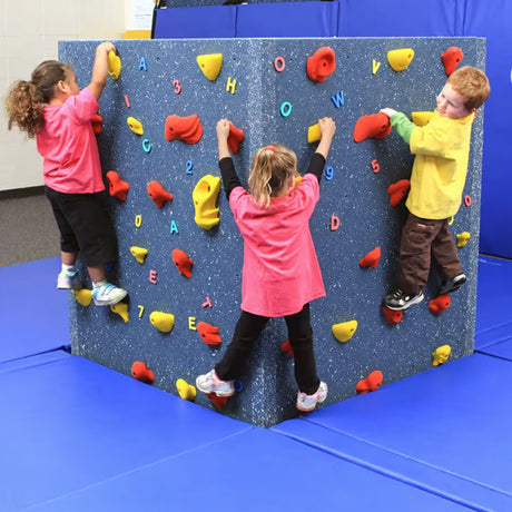 Everlast Climbing Tyke Tower Freestanding Kids Rock Climbing Wall