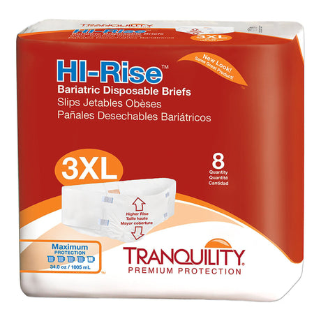 Tranquility® Air-Plus® Hi-Rise™ Bariatric Briefs Case of 32