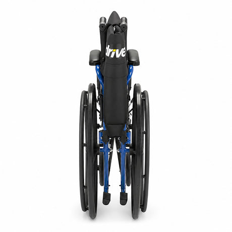 Drive Medical Blue Streak Wheelchair – Flip-Back Arms & Elevating Leg Rests