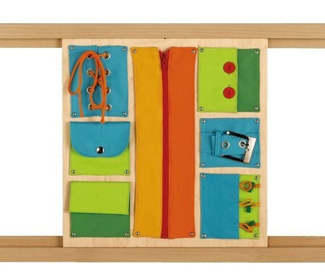 HABA Pro Closures Sensory Wall Activity Panel | Fine Motor Toy