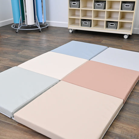 Children's Factory Tent Box Mats, Set of 2 | Folding Soft Play Mats