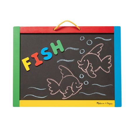 Melissa & Doug Magnetic Chalkboard & Dry-Erase Board