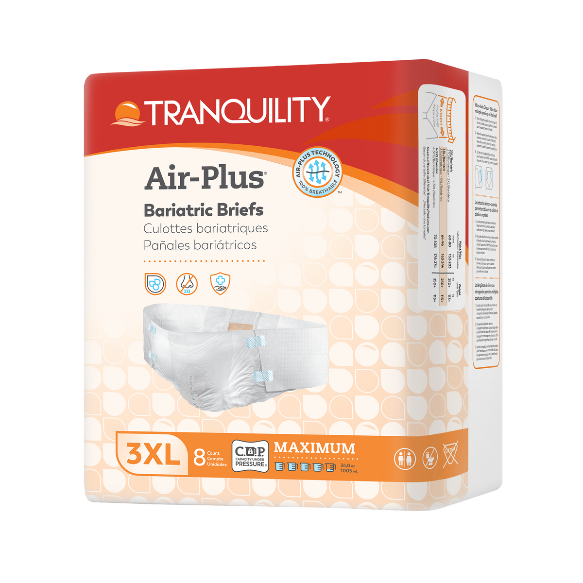 Tranquility XL + Bariatric Disposable Brief | Diapers