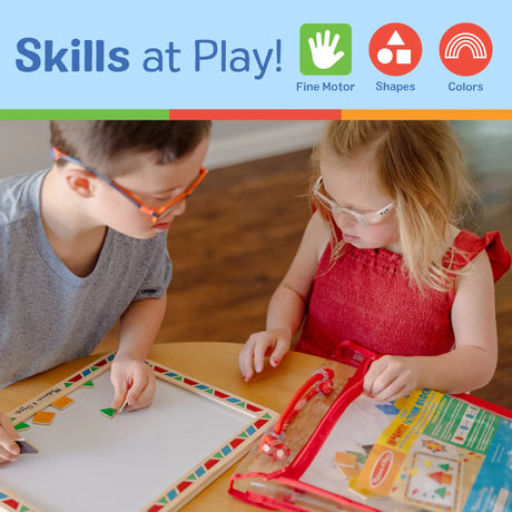 Melissa & Doug Magnetic Pattern Block Set - Pattern Sequencing