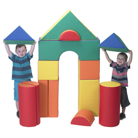 Children's Factory 12" Module Blocks | Soft Play Building Blocks