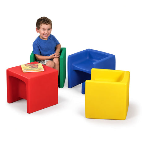 Children's Factory Cube Chair 3-in-1 | Made in USA Classroom Seating