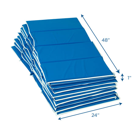 Children's Factory Heavy Duty Rest Mats | Folding Daycare Nap Mat