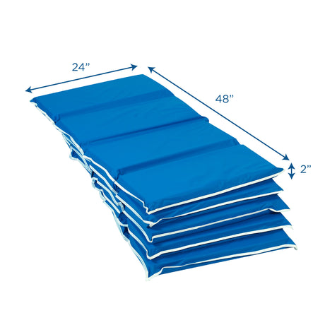 Children's Factory Heavy Duty Rest Mats | Folding Daycare Nap Mat