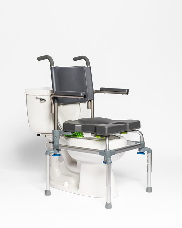 RAZ-E Raised Toilet Seat & Transfer Bench – 3-in-1 Shower Solution