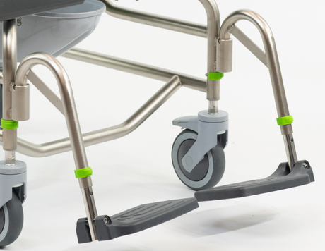 Raz-AP600 Heavy Duty Mobile Shower Commode Chair