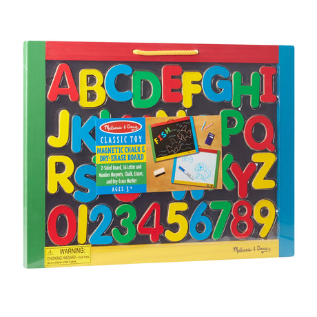 Melissa & Doug Magnetic Chalkboard & Dry-Erase Board