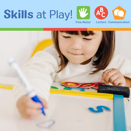 Melissa & Doug Magnetic Chalkboard & Dry-Erase Board