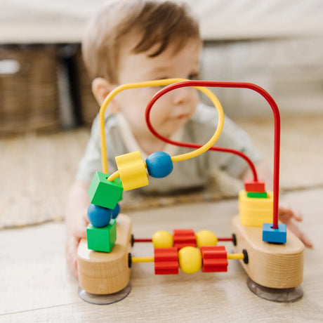 Melissa & Doug First Bead Maze – Classic Wooden Baby & Toddler Activity Toy (MPN: 3042)