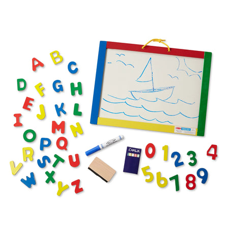 Melissa & Doug Magnetic Chalkboard & Dry-Erase Board