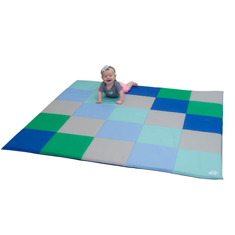 Children's Factory Patchwork Crawly Mat | Infant & Toddler Play Mat