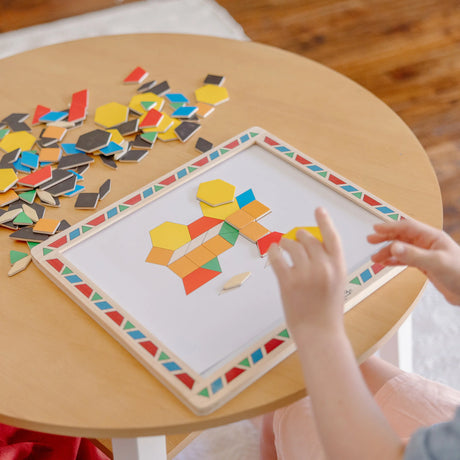 Melissa & Doug Magnetic Pattern Block Set - Pattern Sequencing