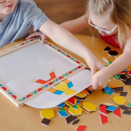 Melissa & Doug Magnetic Pattern Block Set - Pattern Sequencing