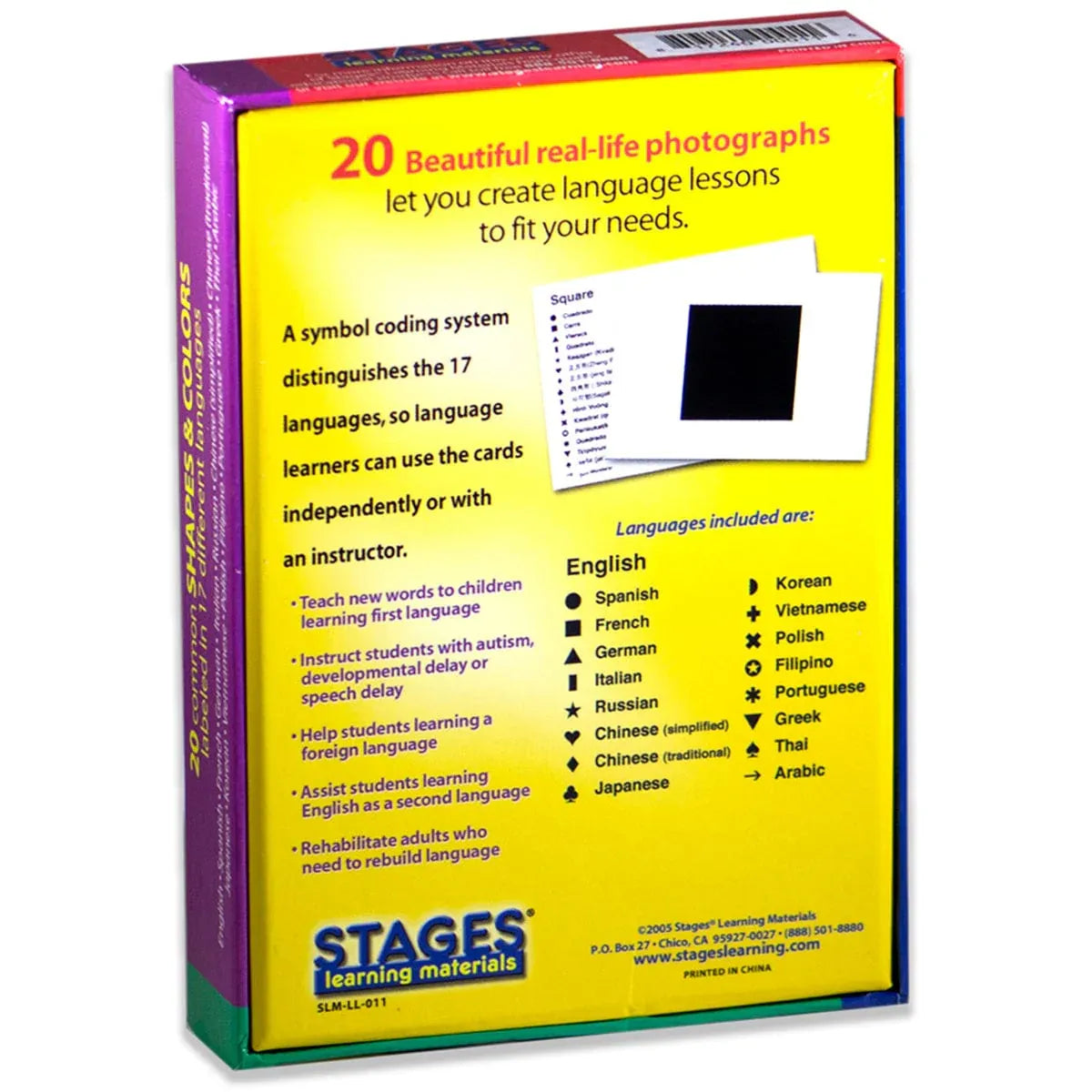 Lang O Learn: Shapes and Colors Cards