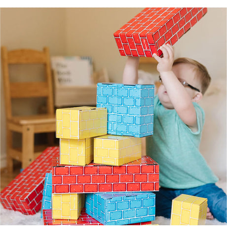 Melissa & Doug Jumbo Cardboard Blocks – Durable Building Set for Kids