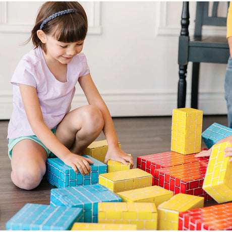 Melissa & Doug Jumbo Cardboard Blocks – Durable Building Set for Kids