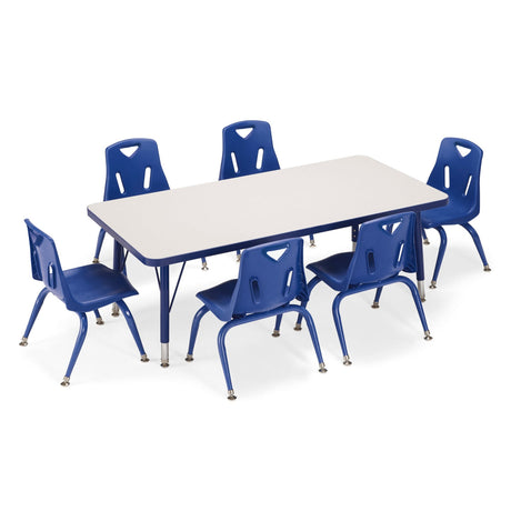 Berries Stacking Chair with Powder-Coated Legs