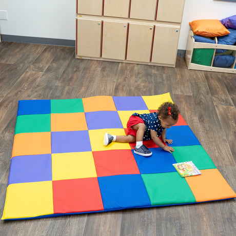 Children's Factory Patchwork Crawly Mat | Infant & Toddler Play Mat