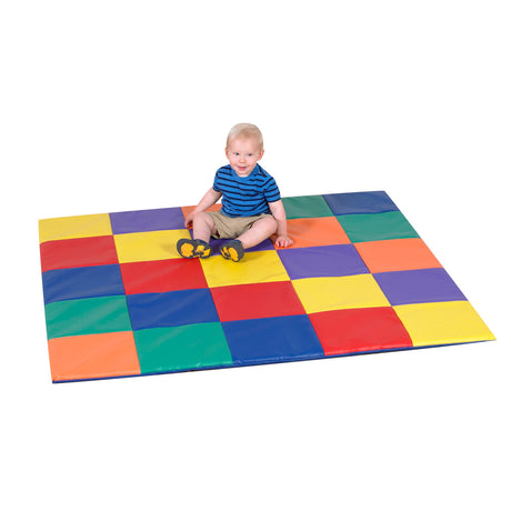 Children's Factory Patchwork Crawly Mat | Infant & Toddler Play Mat