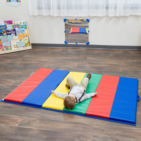 Children's Factory 4' x 6' Folding Gym Mat | Infant & Toddler Exercise Mat