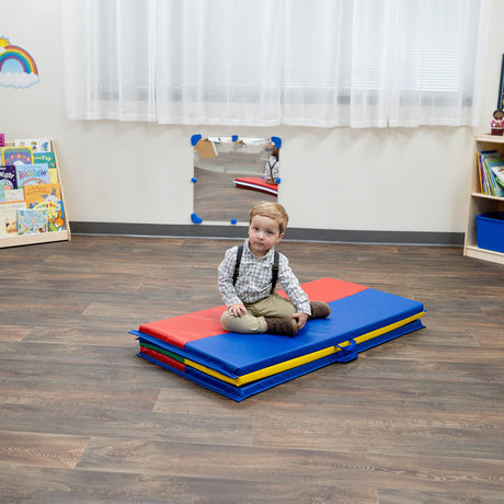 Children's Factory 4' x 6' Folding Gym Mat | Infant & Toddler Exercise Mat