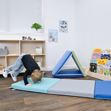 Children's Factory Tent Box Mats, Set of 2 | Folding Soft Play Mats