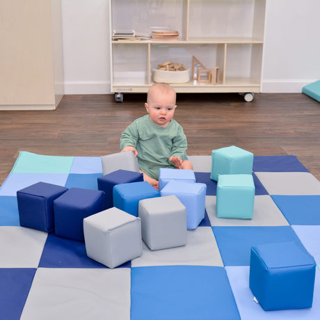 Children's Factory Toddler Baby Blocks, Set of 12 | Made in USA Soft Play Building Blocks