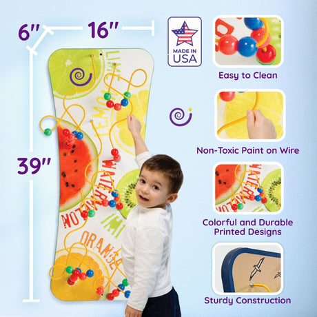 Wire & Bead Maze Wall Activity