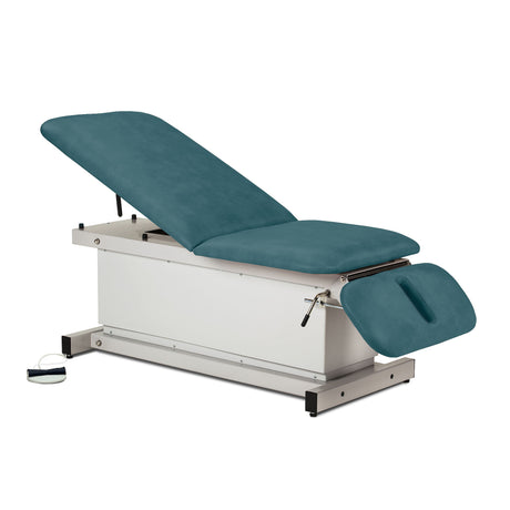 Clinton Industries 84438 Power 600 Extra-Wide Shrouded Power Table with Adjustable Backrest and Drop Section