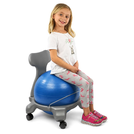 CanDo Plastic Ball Chair with Back