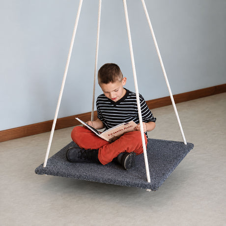 Carpeted Plywood Platform Swing