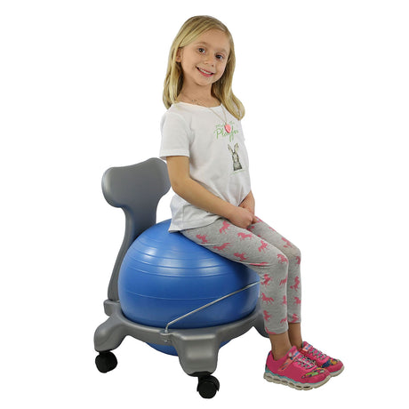CanDo Plastic Ball Chair with Back
