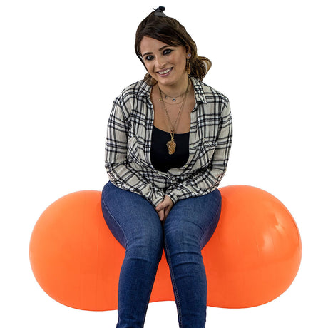 CanDo Inflatable Saddle Roll | Vestibular & Balance Therapy Tool