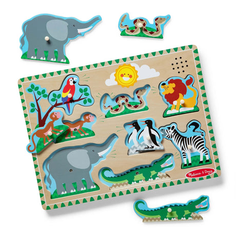 Melissa & Doug Zoo Animals Sound Puzzle