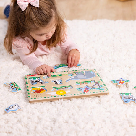 Melissa & Doug Zoo Animals Sound Puzzle