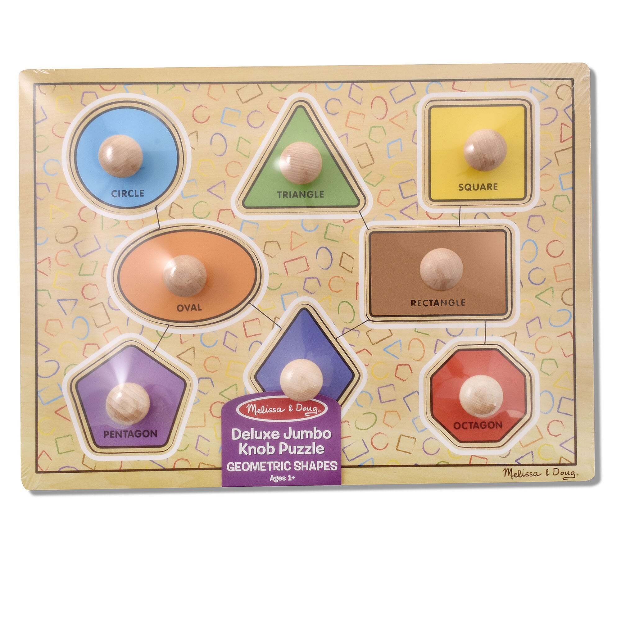 Melissa and Doug Jumbo Knob Puzzles - Shapes | eSpecial Needs