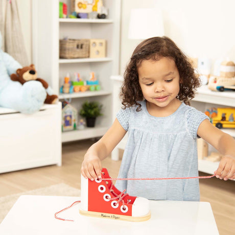 Melissa & Doug Wood Lacing Sneaker