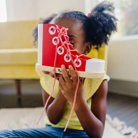 Melissa & Doug Wood Lacing Sneaker