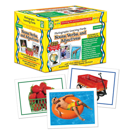 Nouns, Verbs & Adjectives Photographic Cards