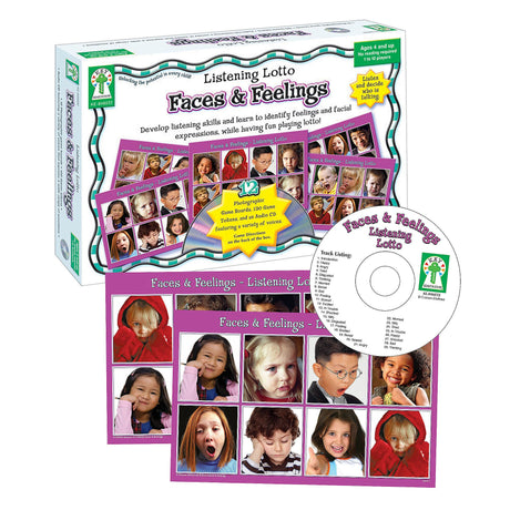Faces & Feelings Listening Lotto
