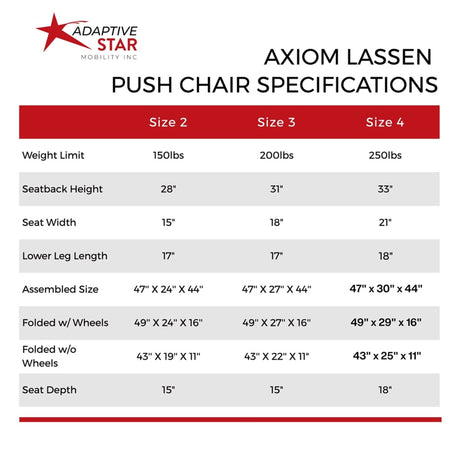 Adaptive Star Axiom Lassen 3 Special Needs Stroller