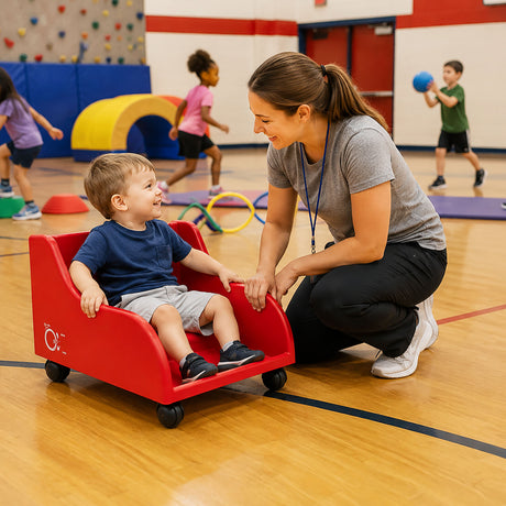 Tumble Forms Feeder Seat Mobile Base - Large, Red