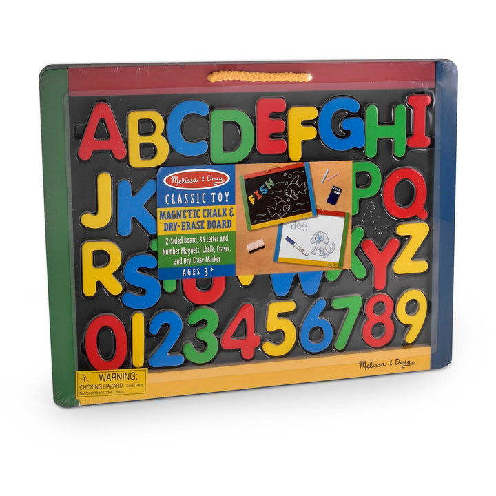 Melissa & Doug Magnetic Chalkboard & Dry-Erase Board