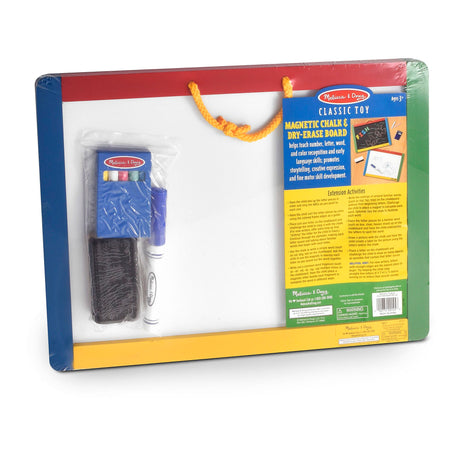 Melissa & Doug Magnetic Chalkboard & Dry-Erase Board